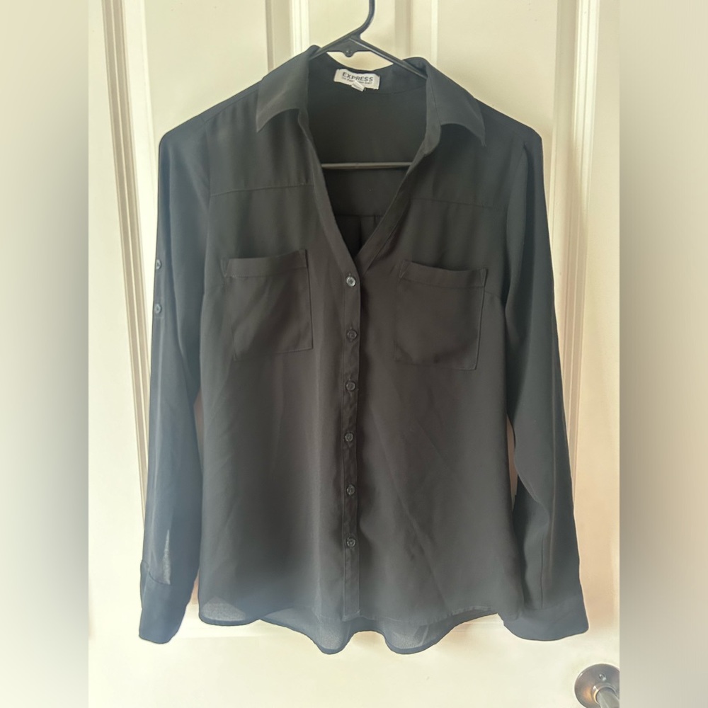 Express Portofino Button Dress Shirt Size XS